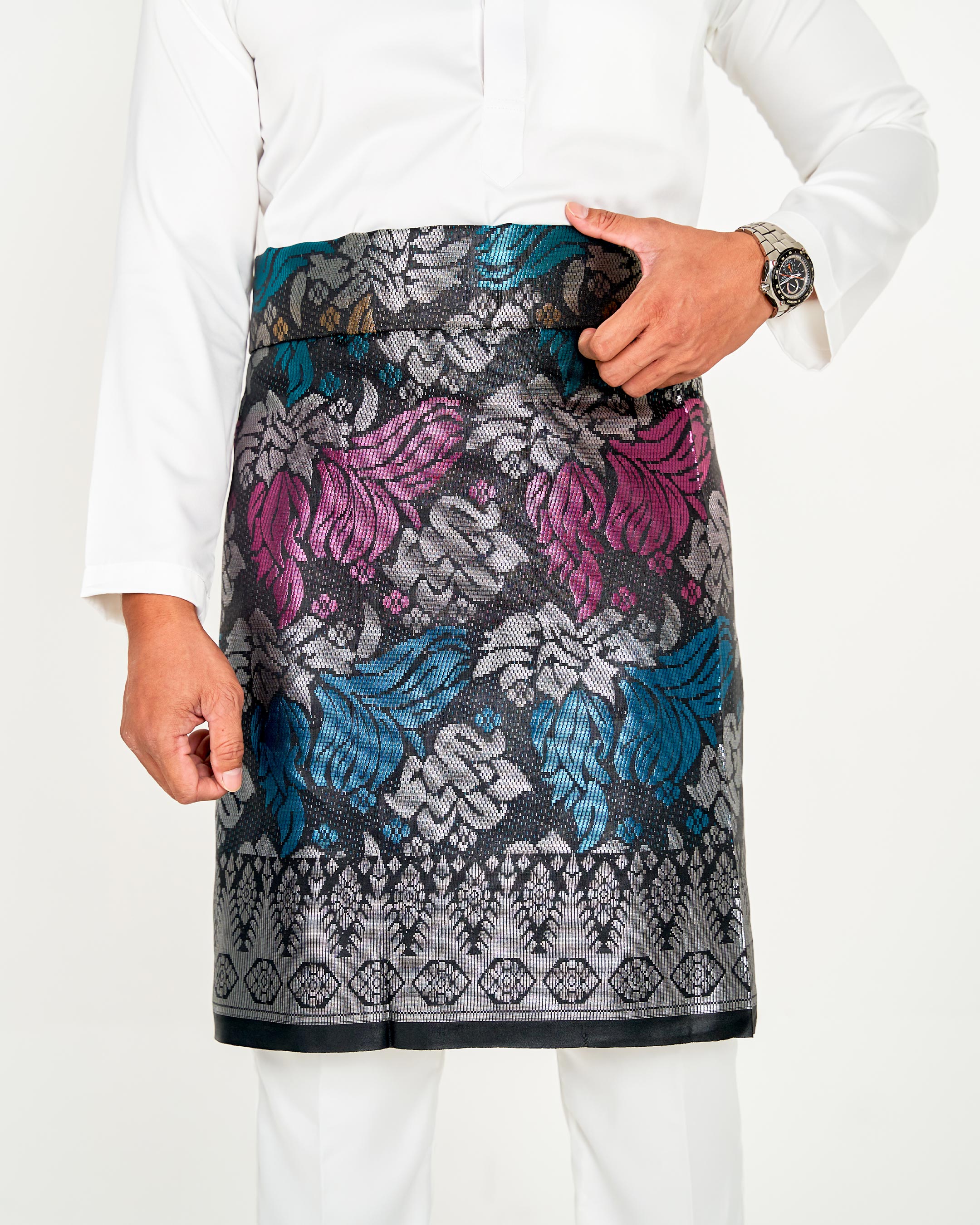 Sampin Songket Tenun Exclusive Hombre - Gold Series