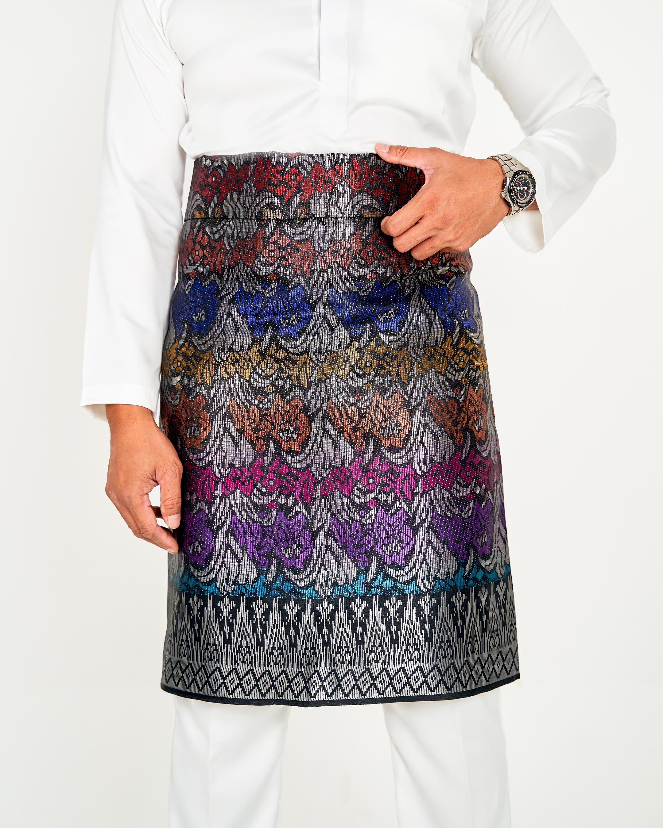 Sampin Songket Tenun Exclusive Hombre - Gold Series