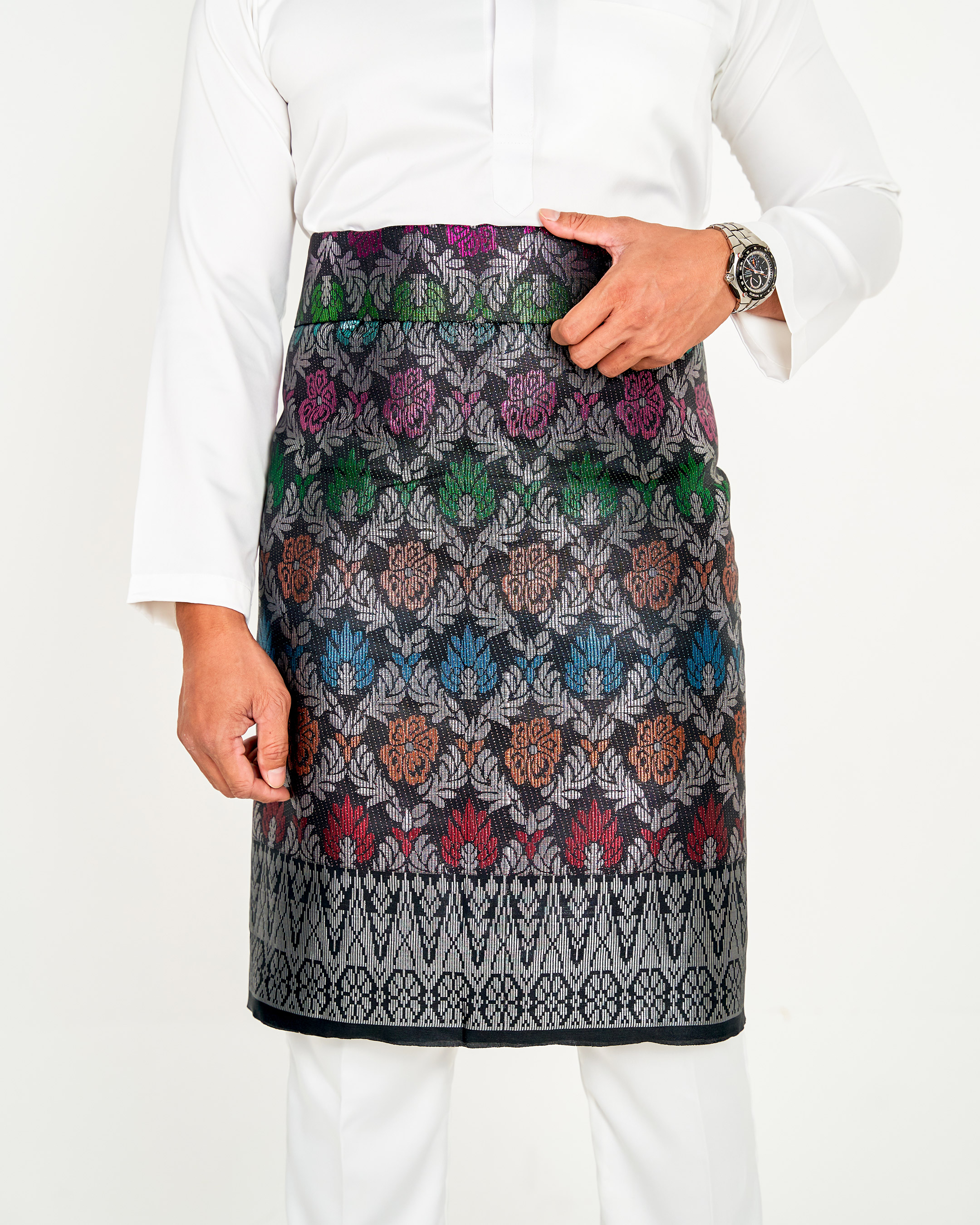 Sampin Songket Tenun Exclusive Hombre - Gold Series