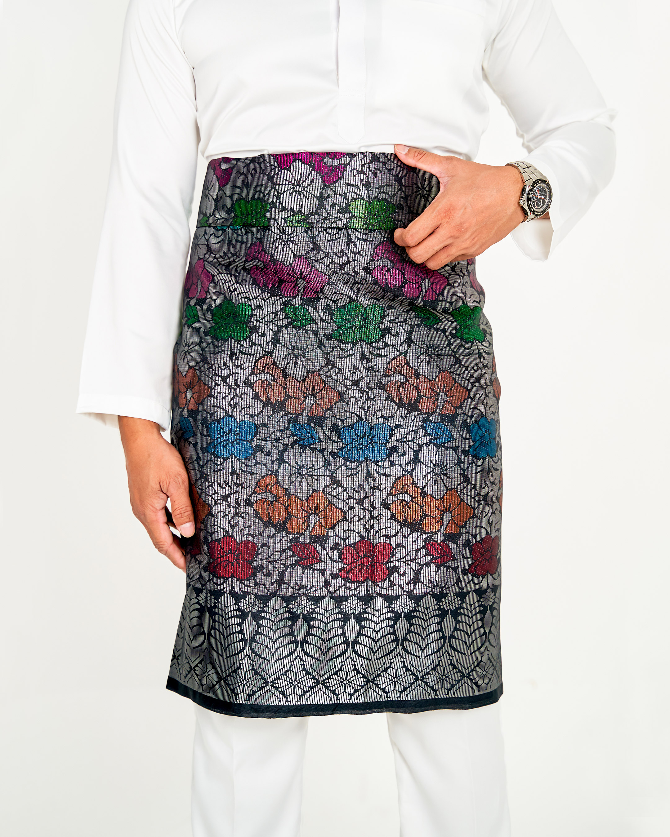 Sampin Songket Tenun Exclusive Hombre - Gold Series