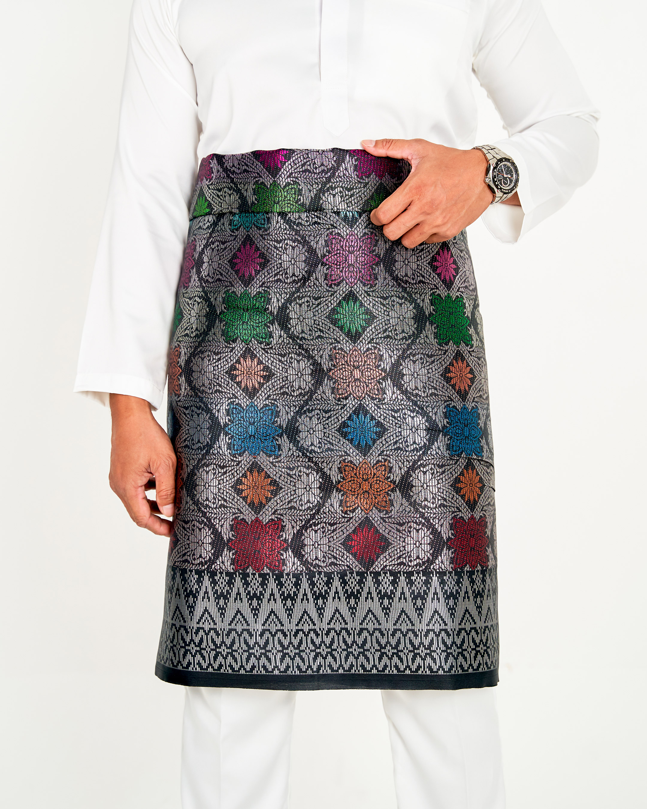 Sampin Songket Tenun Exclusive Hombre - Gold Series