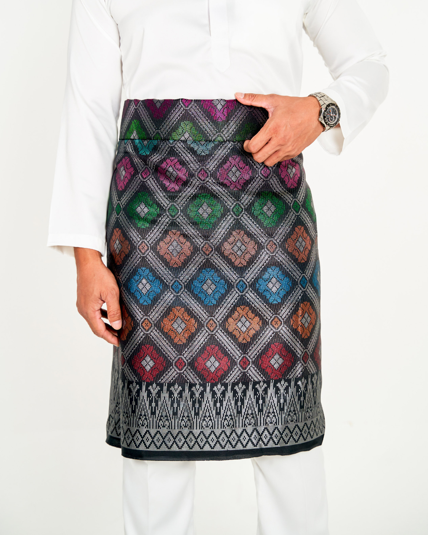 Sampin Songket Tenun Exclusive Hombre - Gold Series