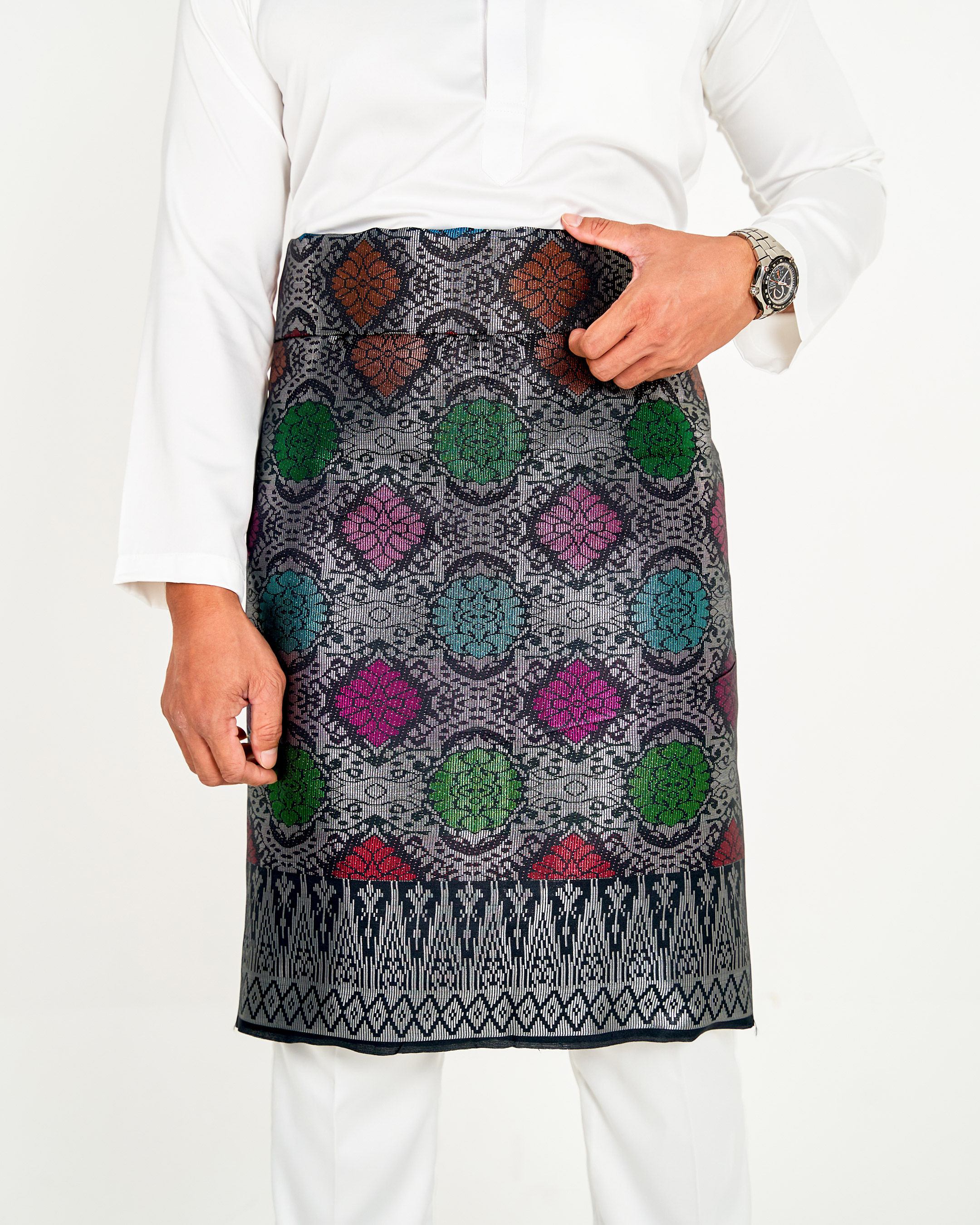 Sampin Songket Tenun Exclusive Hombre - Gold Series
