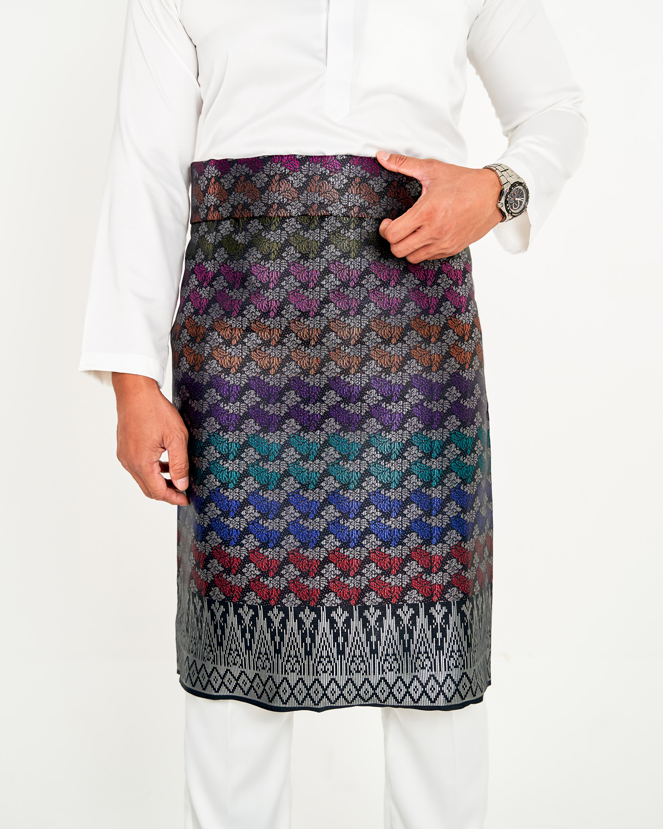 Sampin Songket Tenun Exclusive Hombre - Gold Series