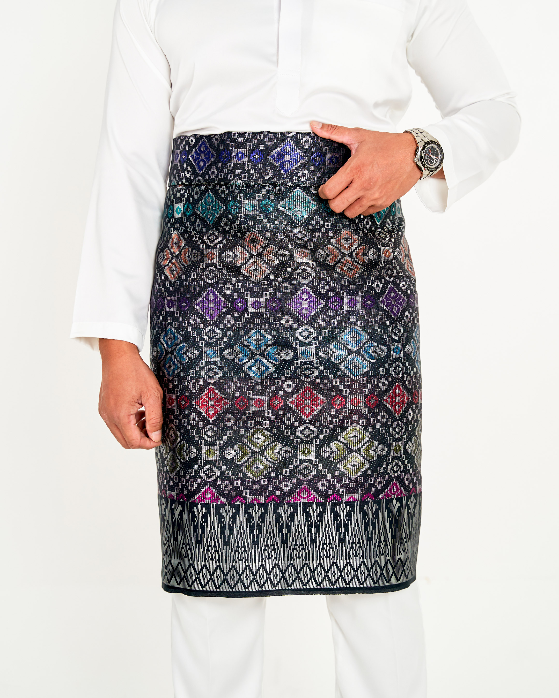 Sampin Songket Tenun Exclusive Hombre - Gold Series