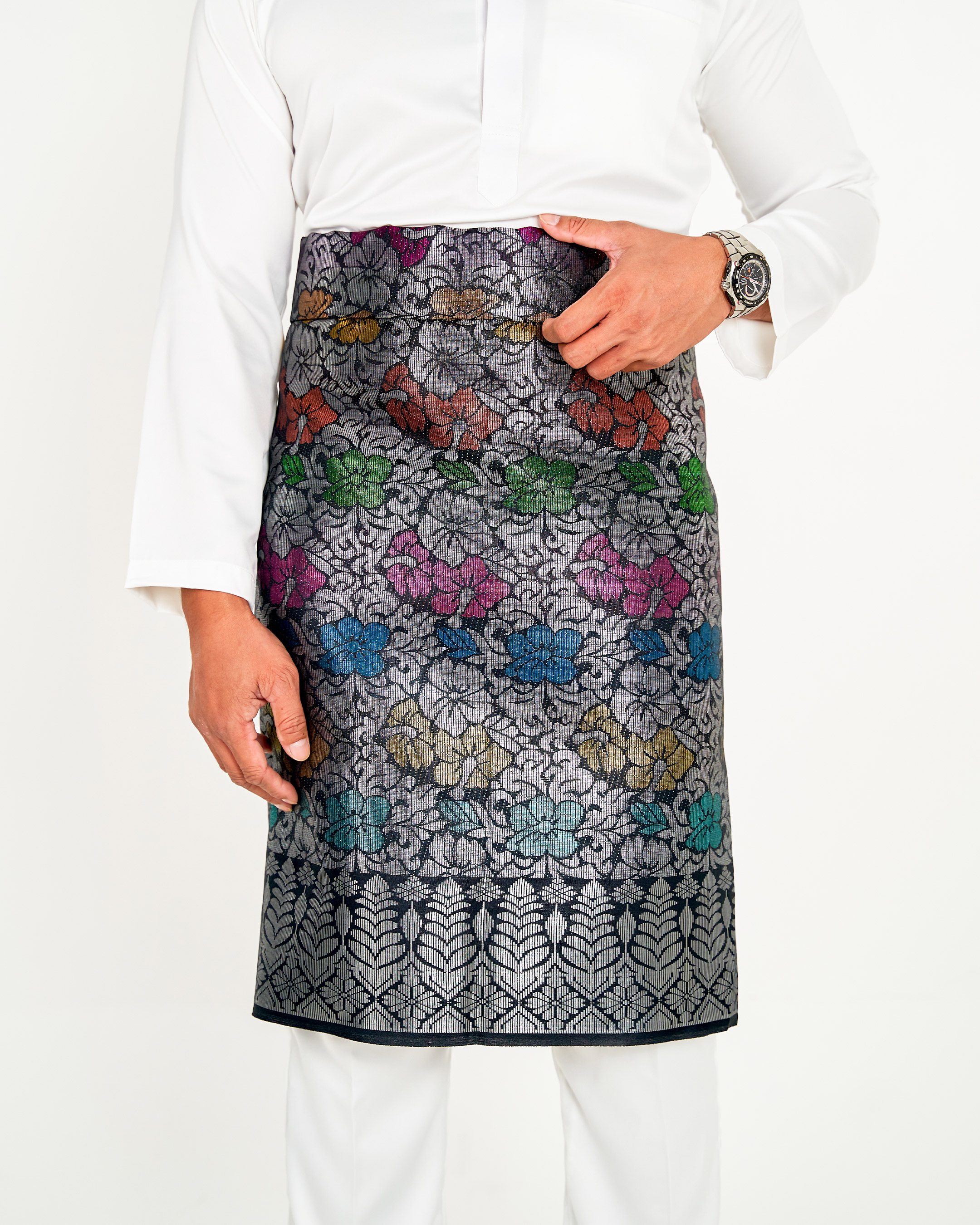 Sampin Songket Tenun Exclusive Hombre - Gold Series