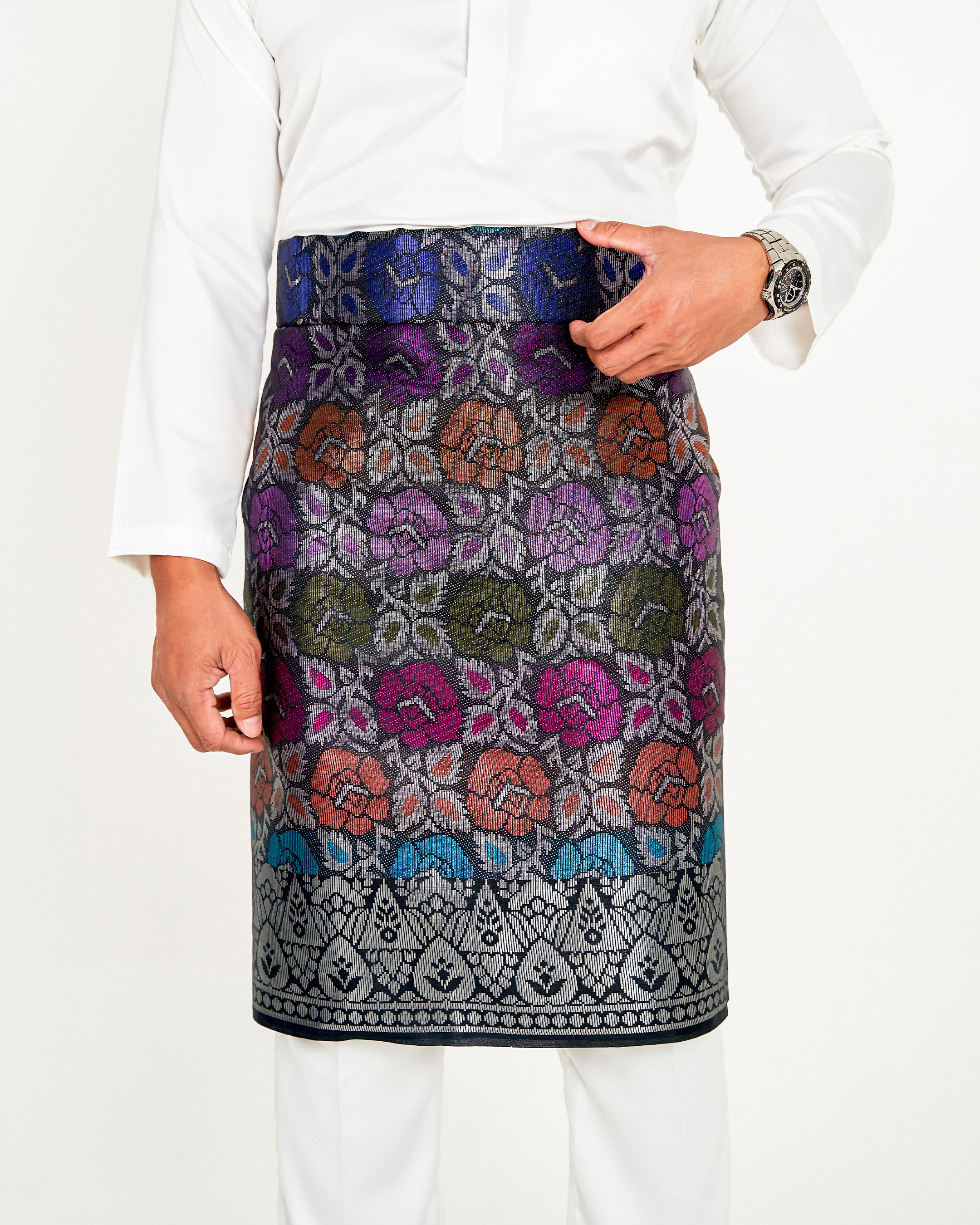Sampin Songket Tenun Exclusive Hombre - Gold Series