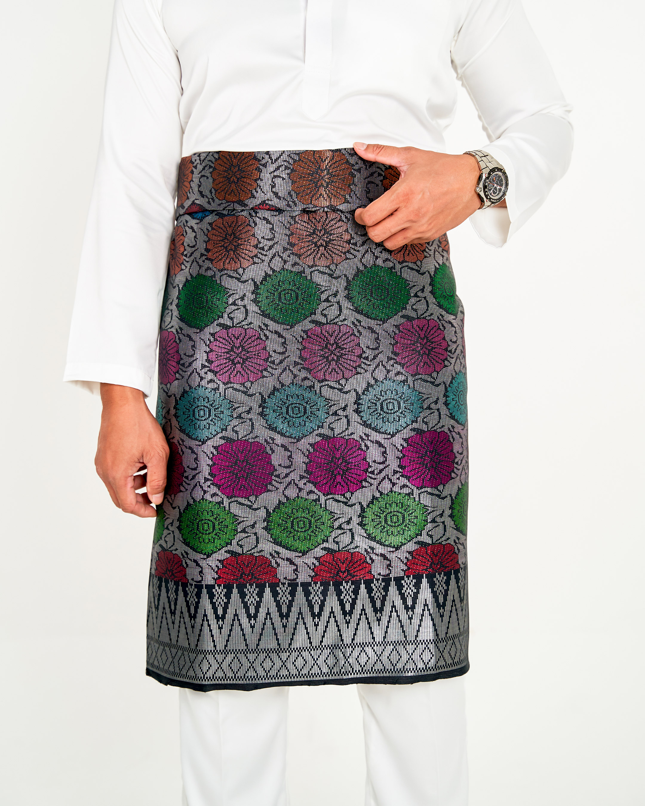 Sampin Songket Tenun Exclusive Hombre - Gold Series