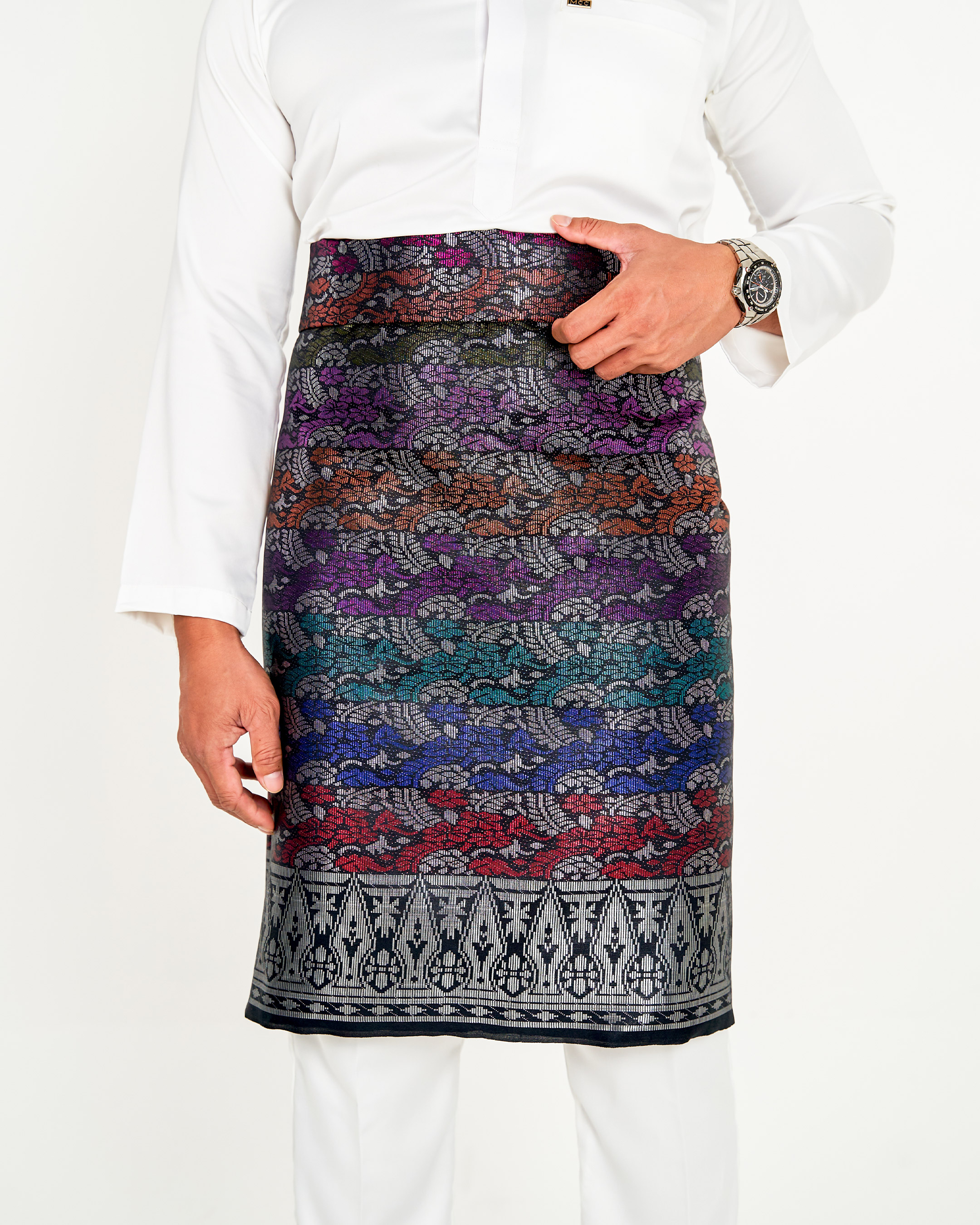Sampin Songket Tenun Exclusive Hombre - Gold Series