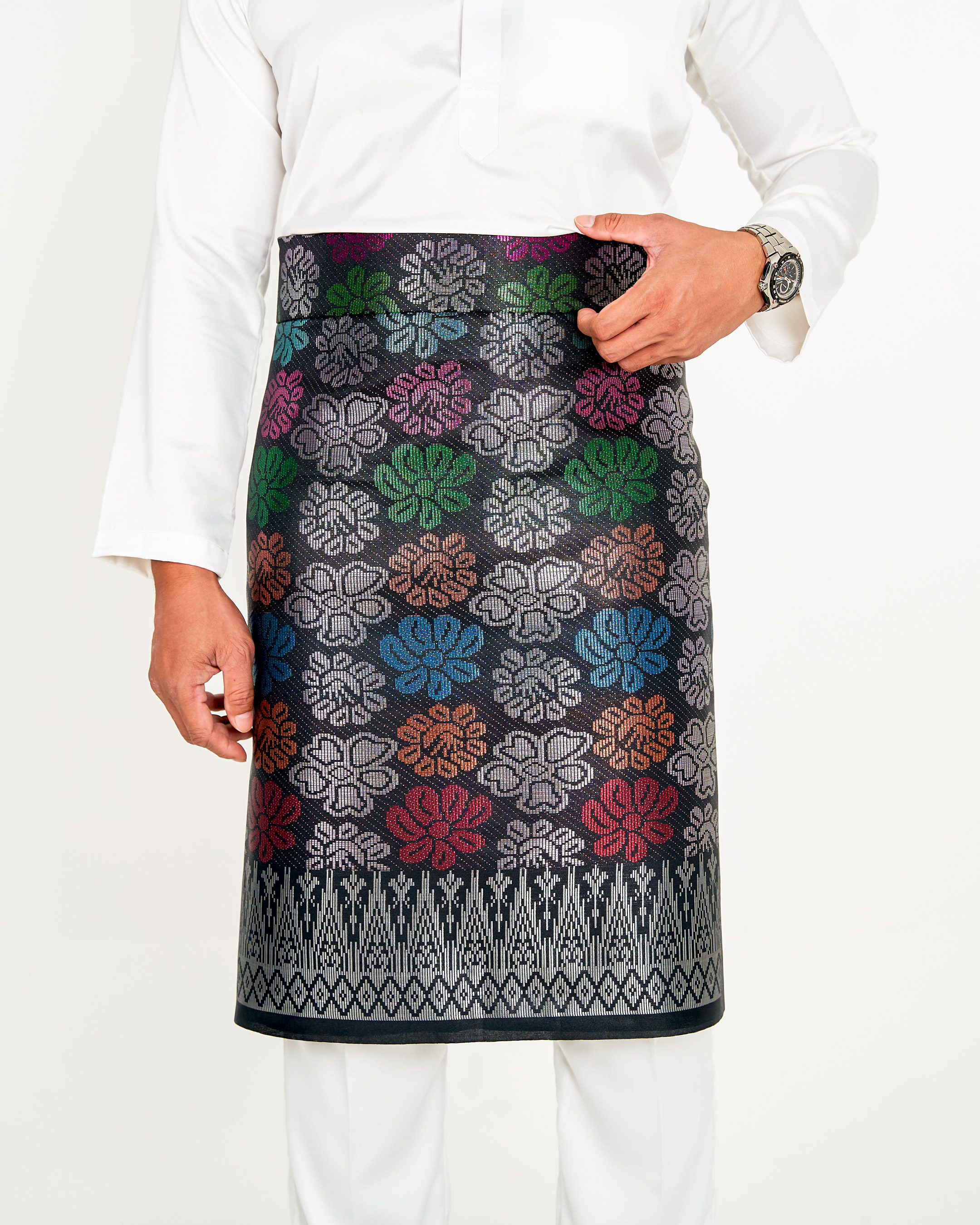 Sampin Songket Tenun Exclusive Hombre - Gold Series