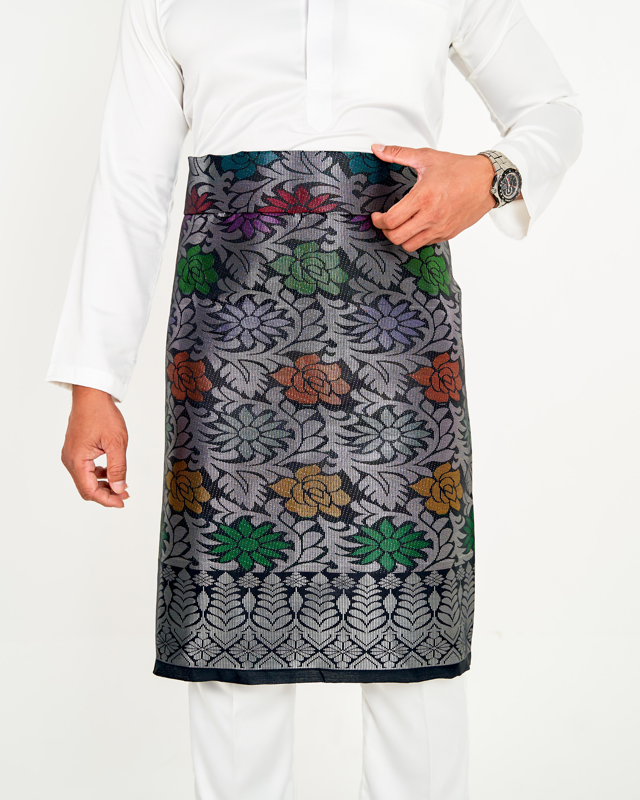 Sampin Songket Tenun Exclusive Hombre - Gold Series