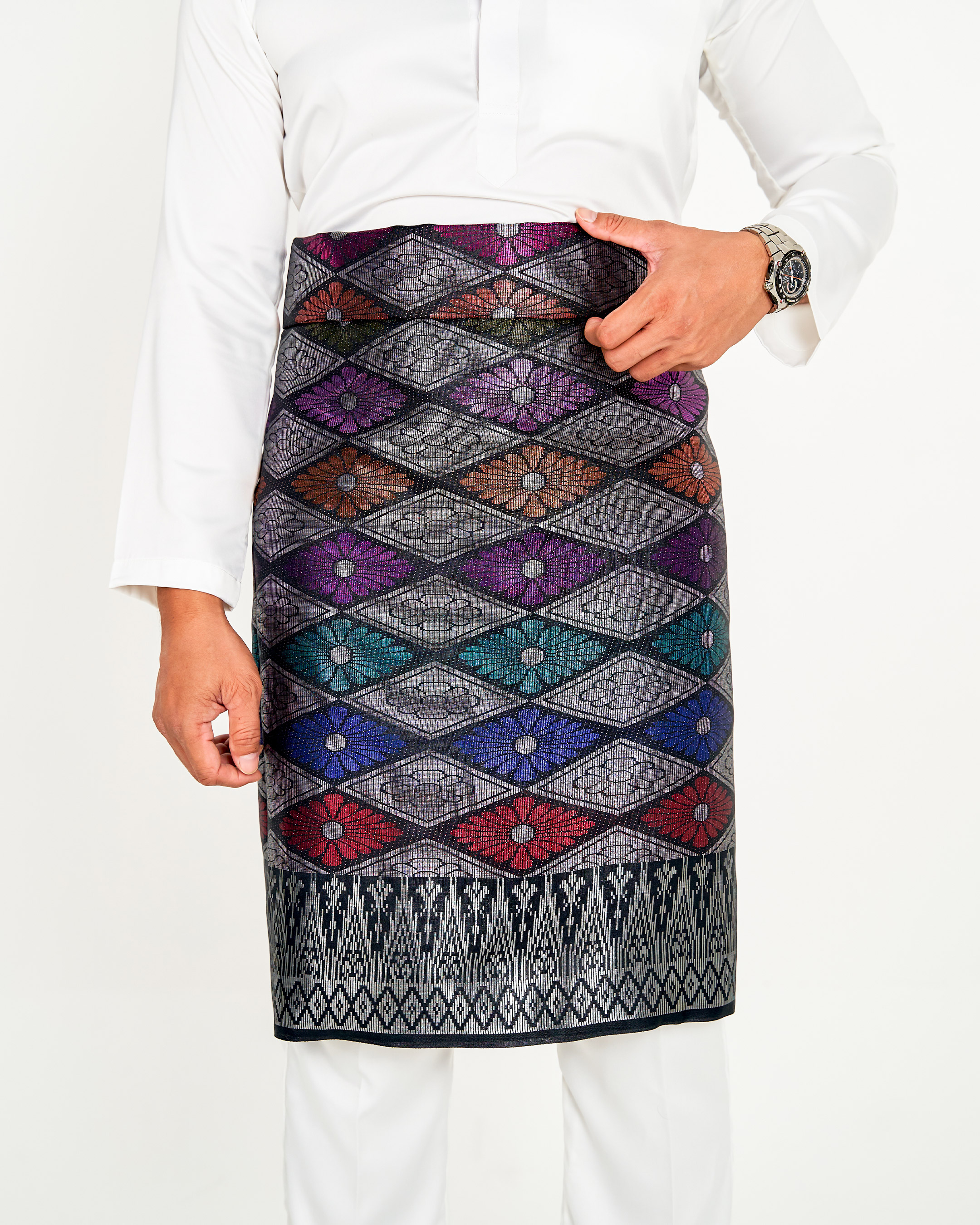 Sampin Songket Tenun Exclusive Hombre - Gold Series