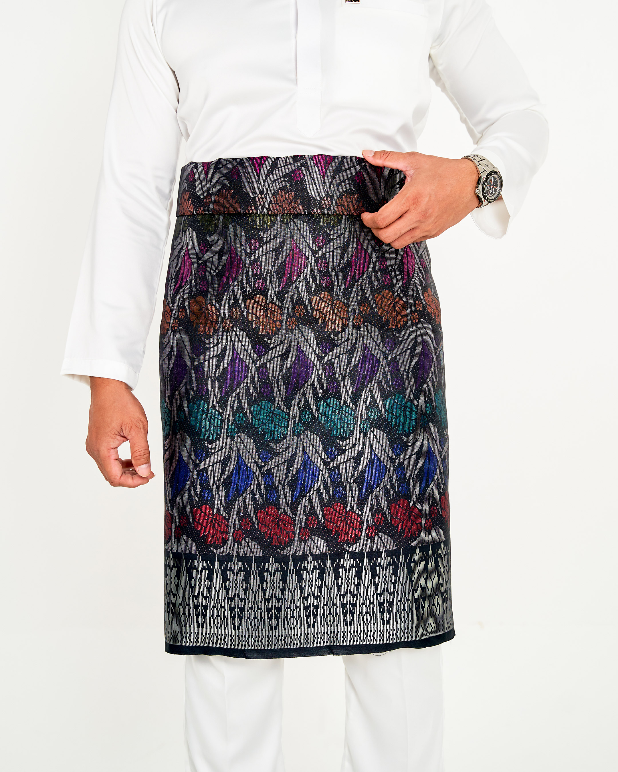 Sampin Songket Tenun Exclusive Hombre - Gold Series