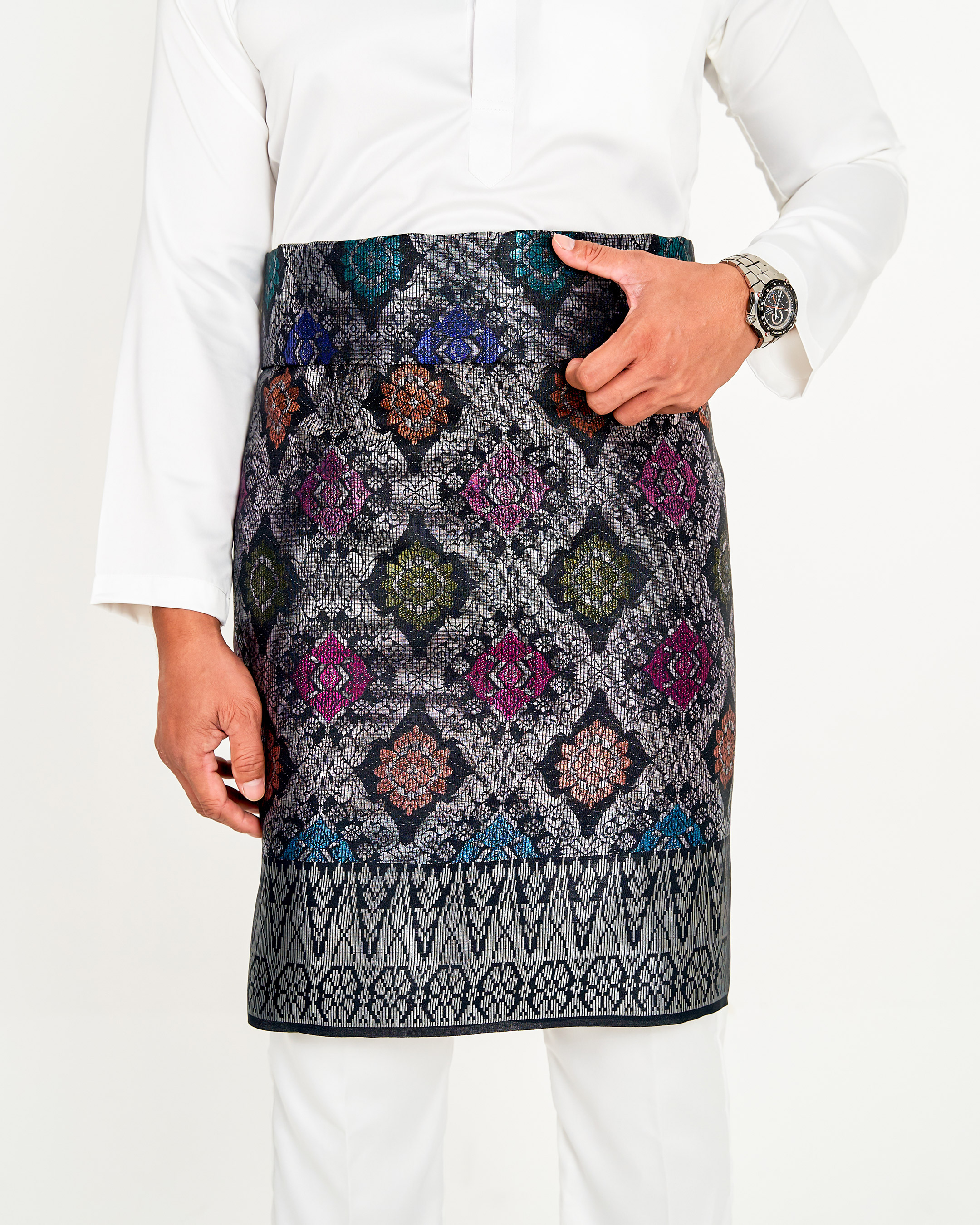 Sampin Songket Tenun Exclusive Hombre - Gold Series