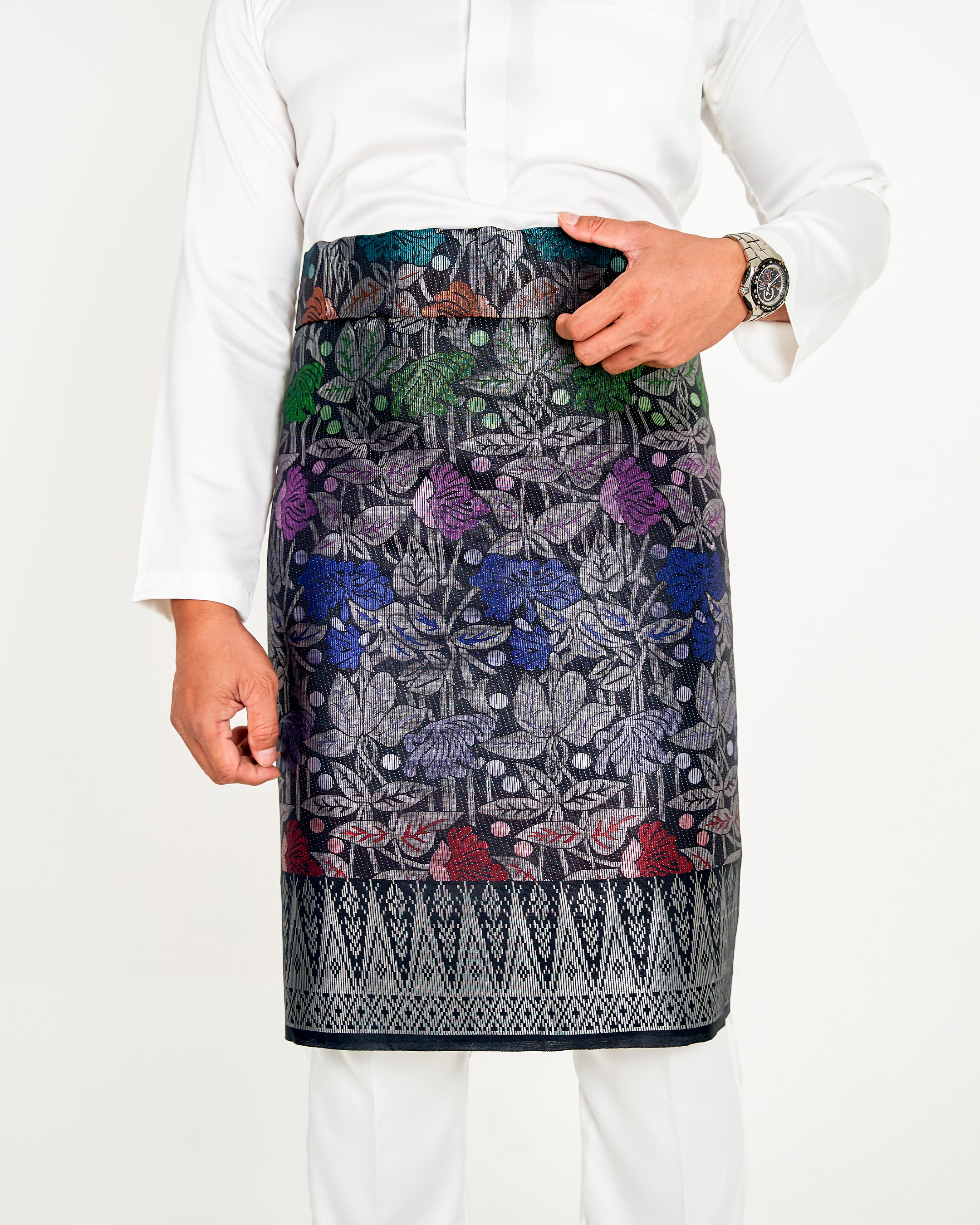 Sampin Songket Tenun Exclusive Hombre - Gold Series