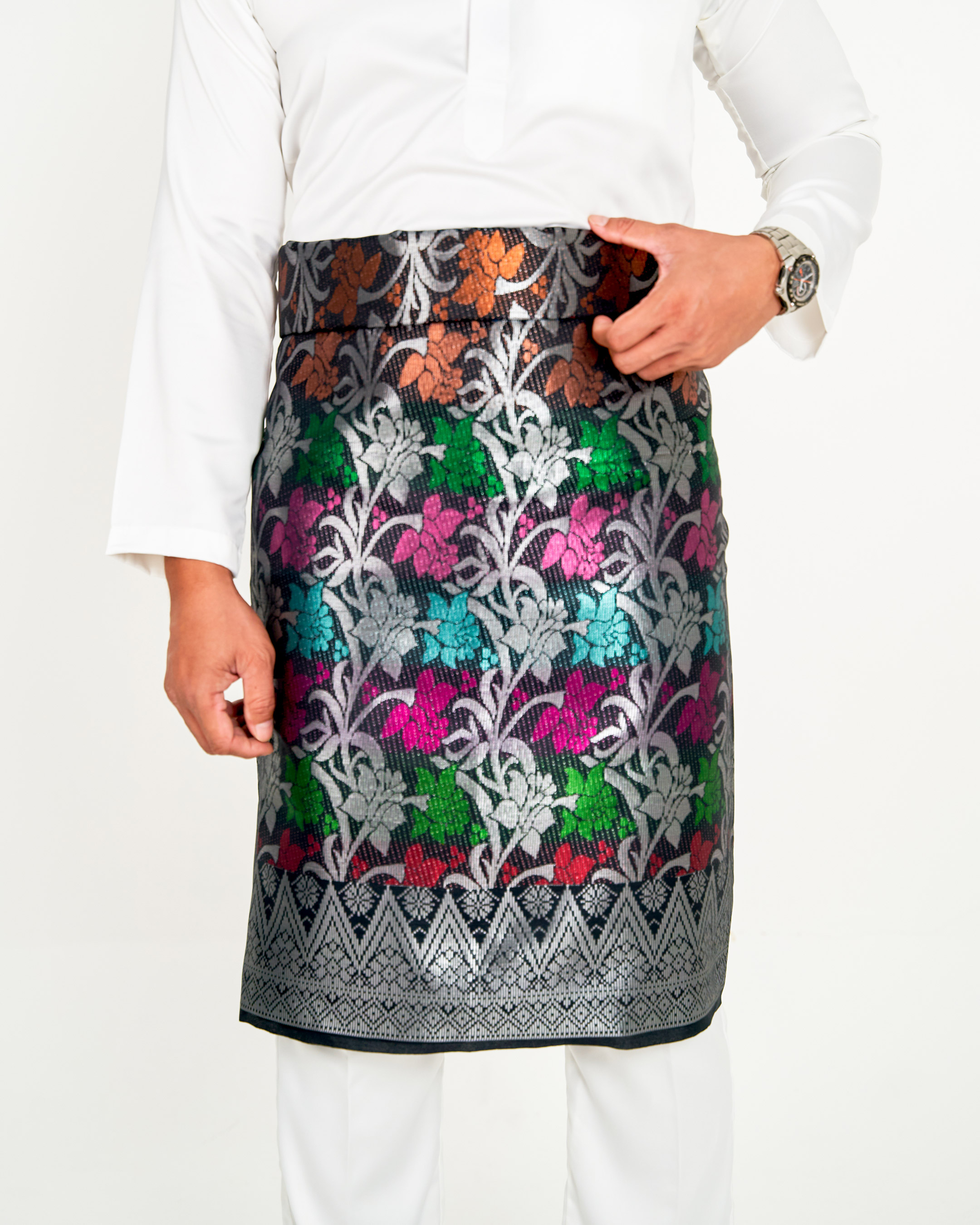 Sampin Songket Tenun Exclusive Hombre - Gold Series