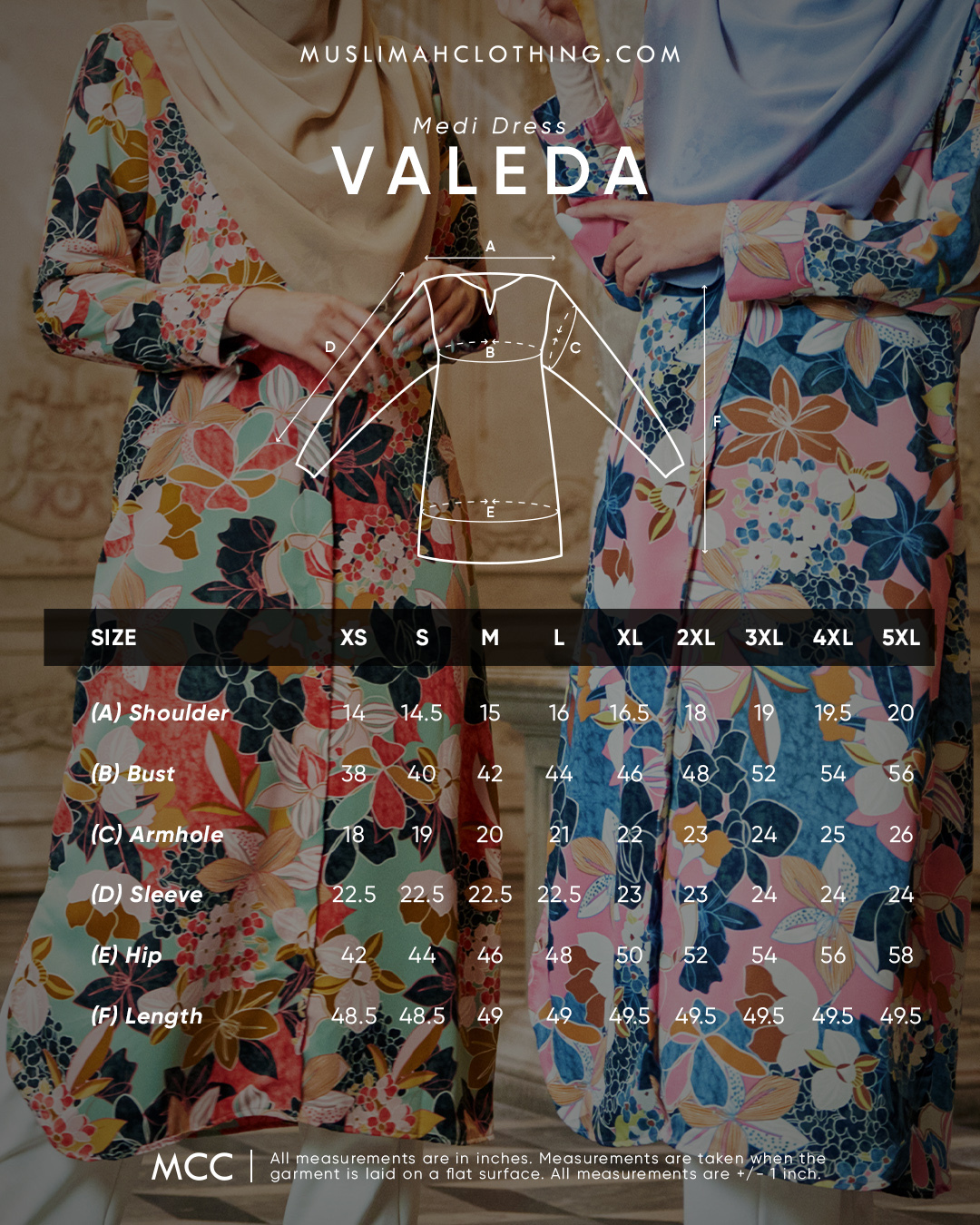 Medi Dress Valeda - Senada Pink