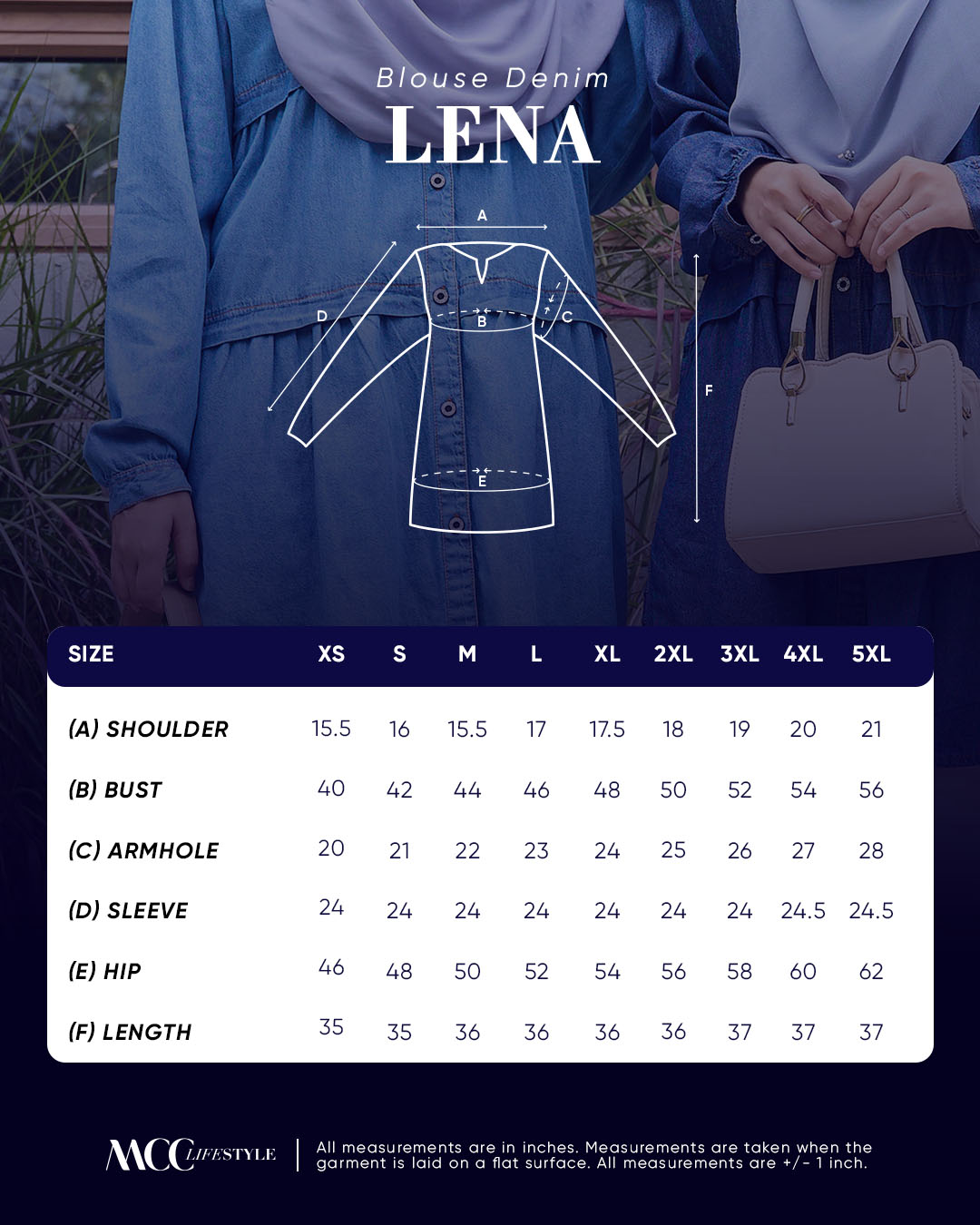 BLOUSE DENIM LENA