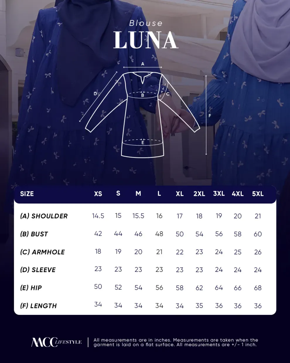 Blouse Luna - Daisy Ayumi Series