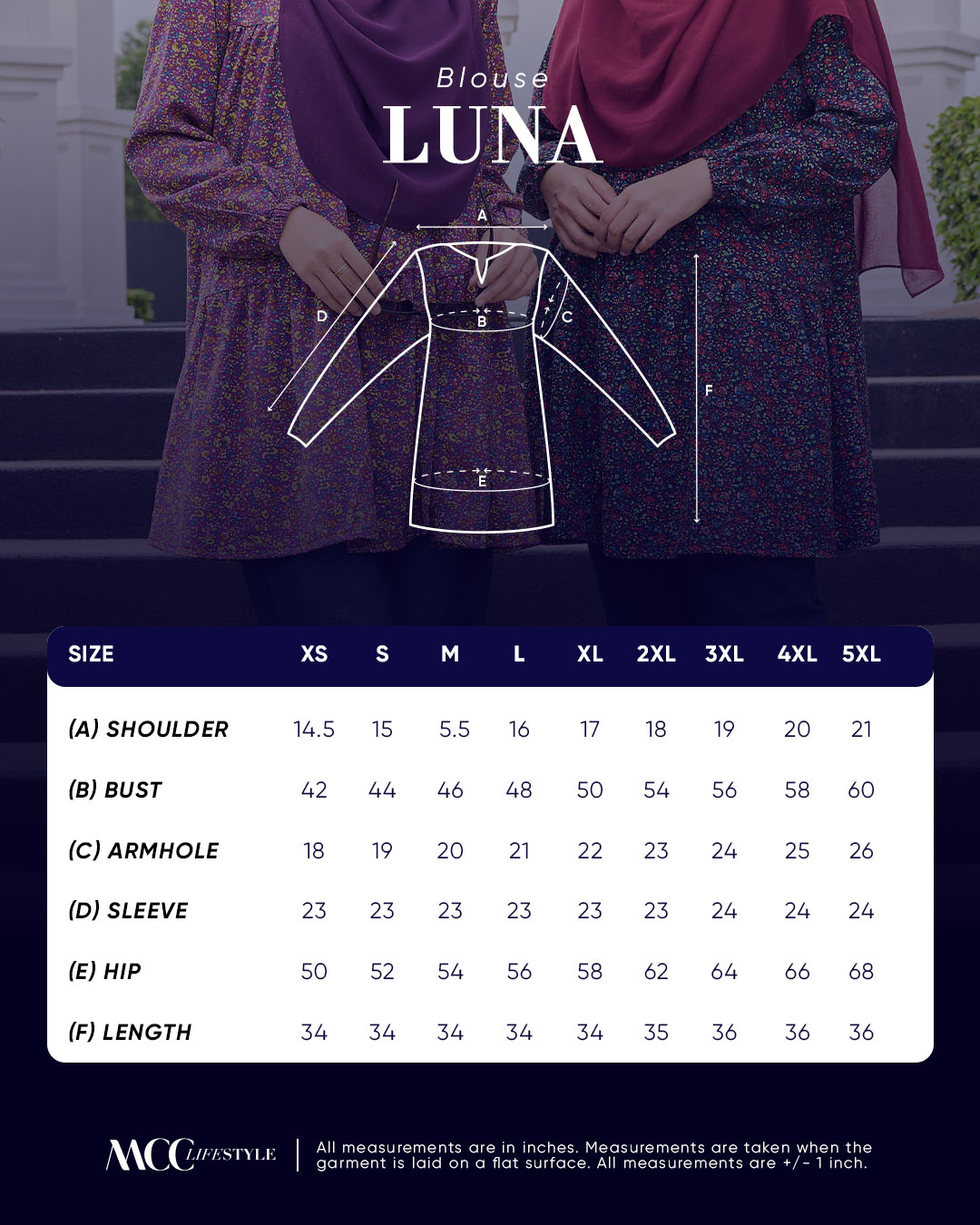 Blouse Luna Pansy Galaxy Series