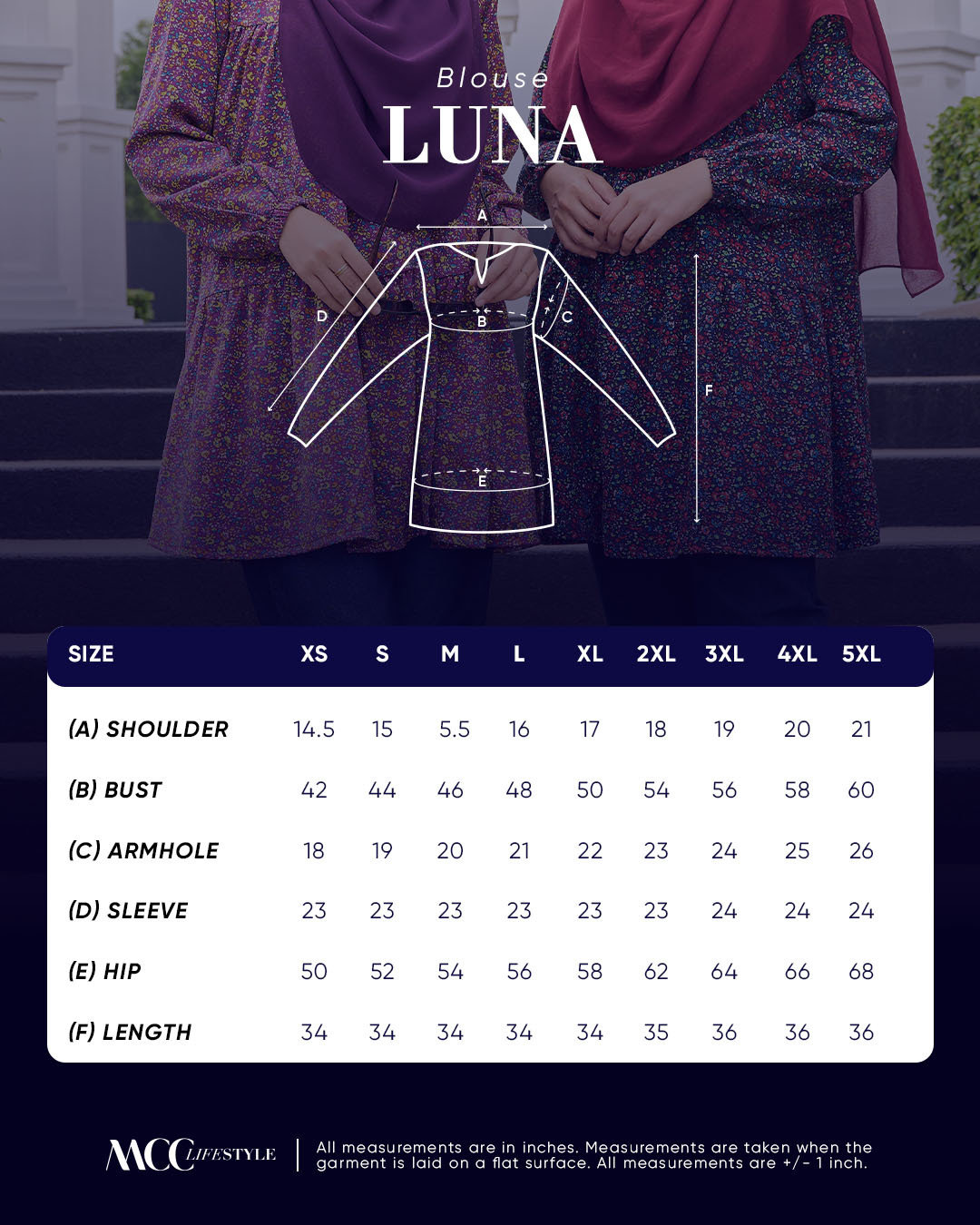 Blouse Luna Pansy Galaxy Series