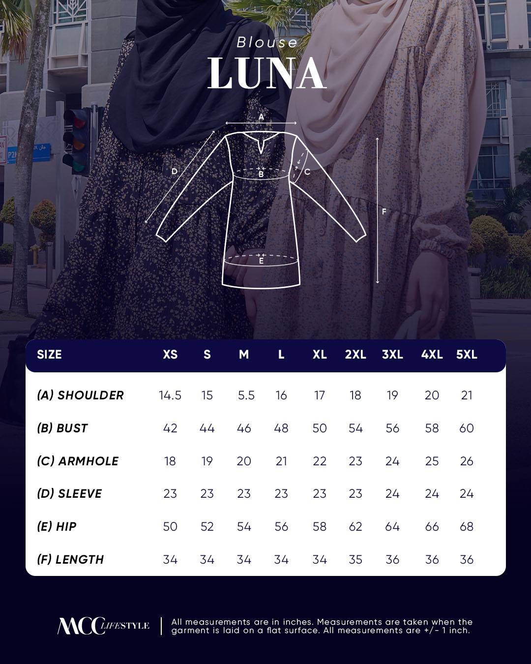 Blouse Luna Garden Series