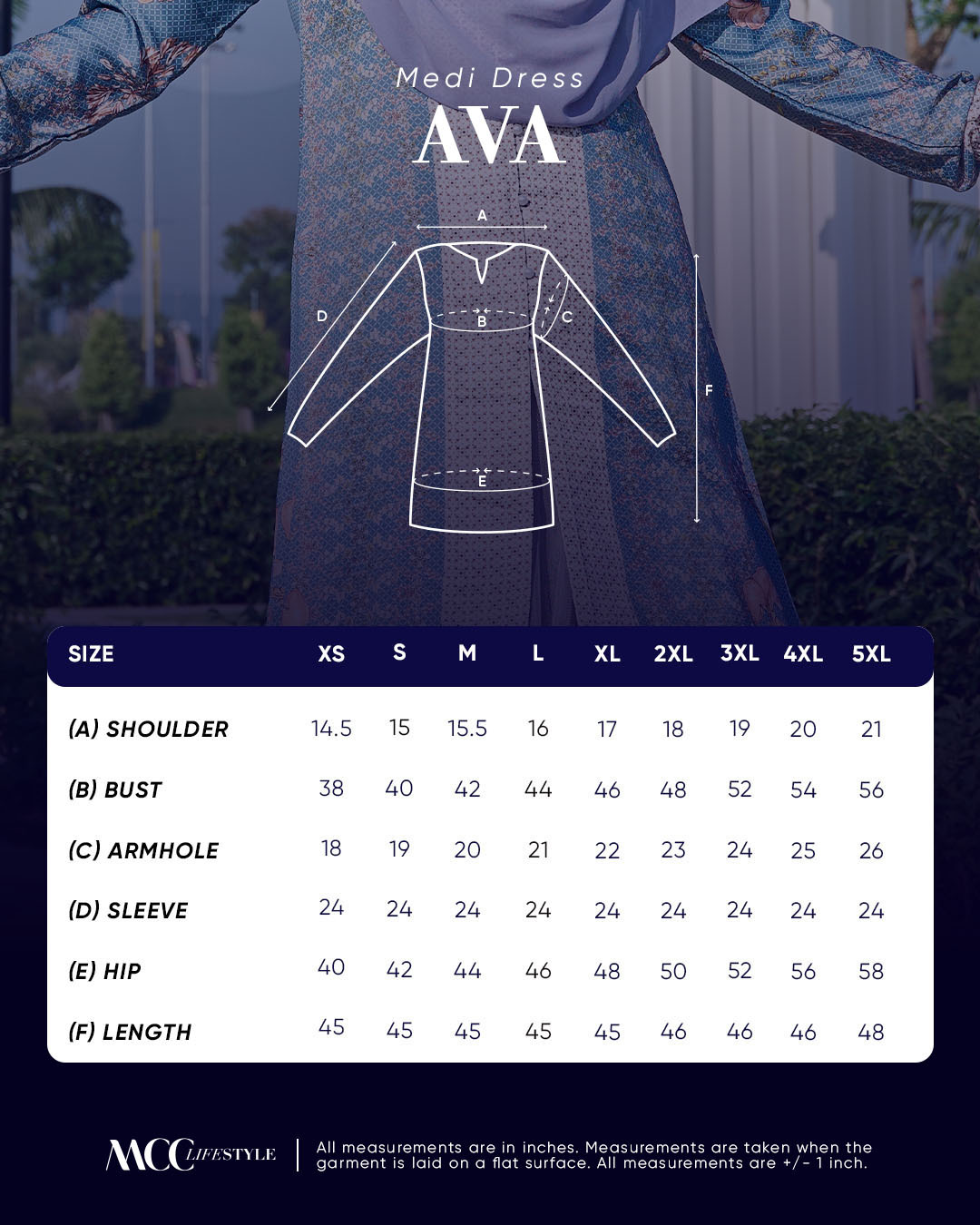 Medi Dress Ava - Dove Series