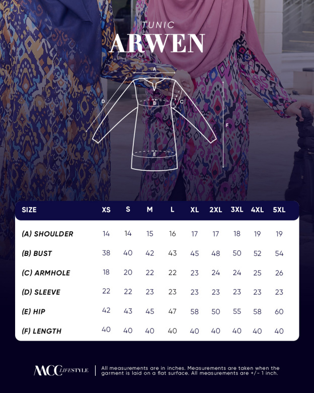 MCC Lifestyle Tunic Satin Arwen 