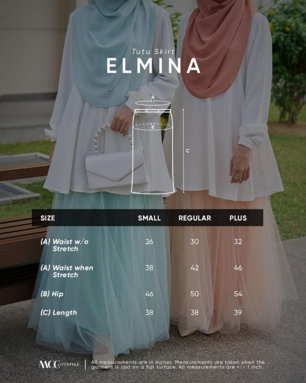 Skirt Muslimah Tutu Elmina
