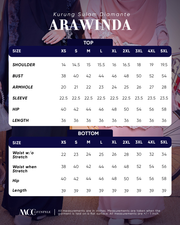 Baju Kurung Sulam Diamante Arawinda