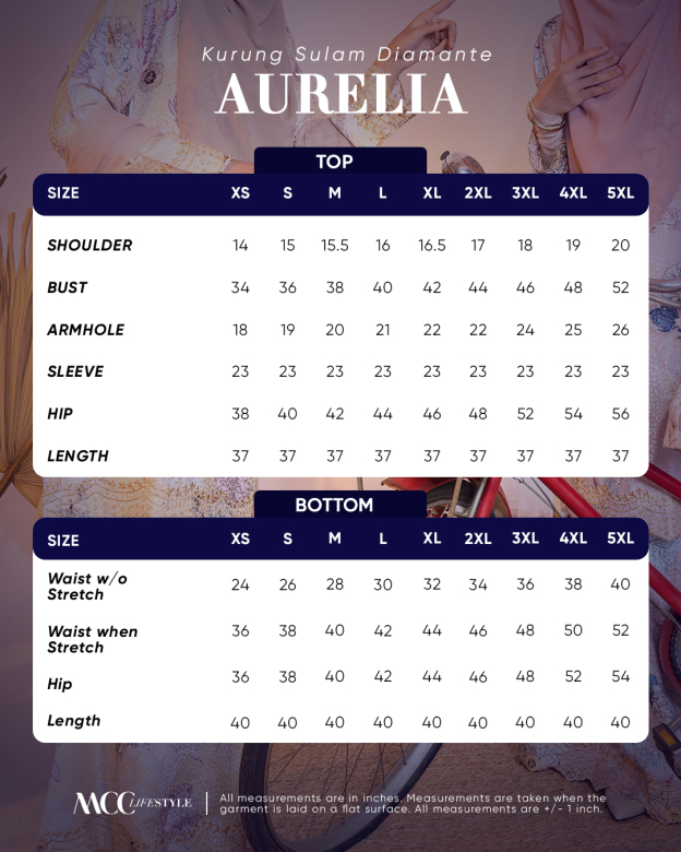 Baju Kurung Sulam Diamante Aurelia Carnation