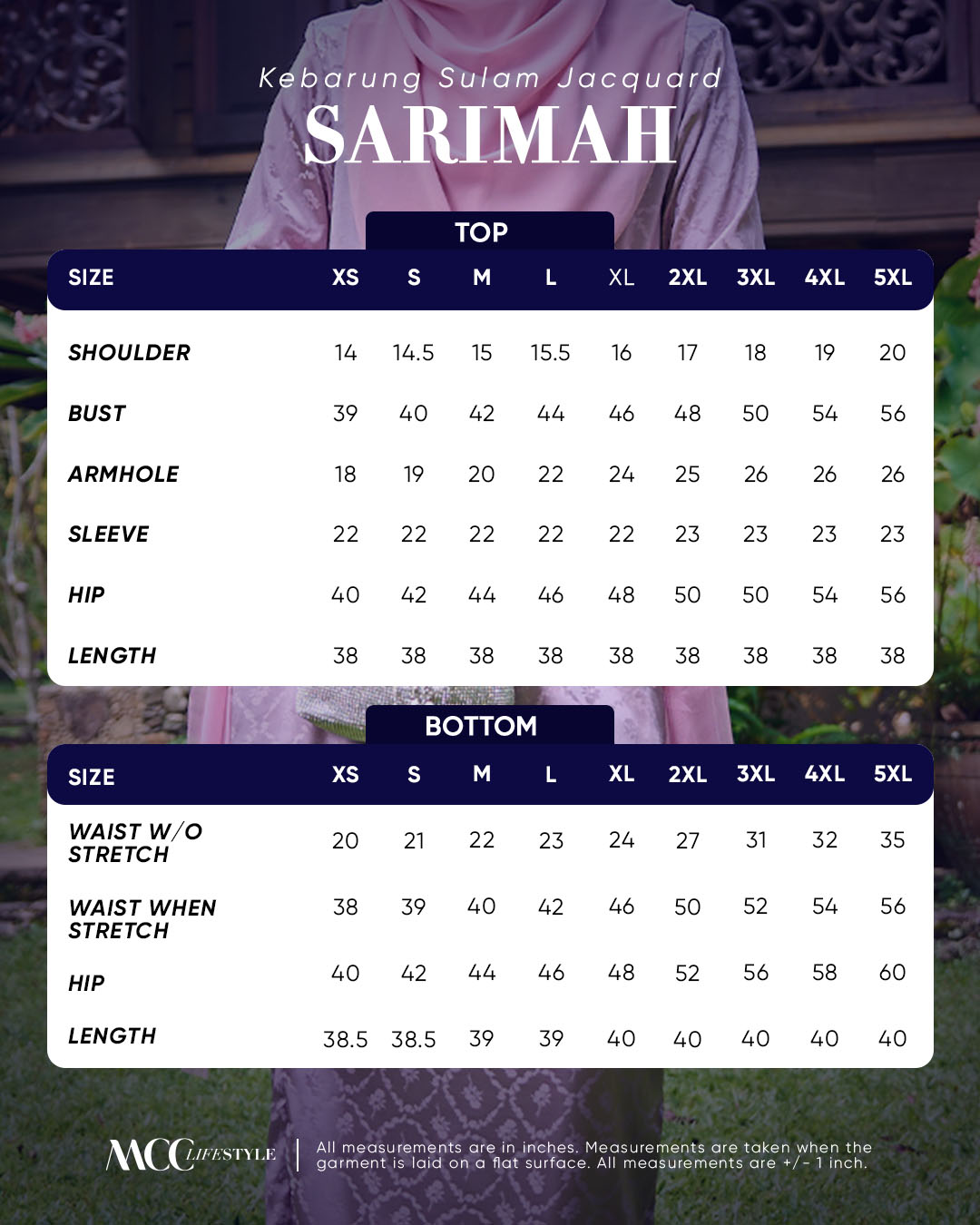 Kebarung Sulam Jacquard Sarimah