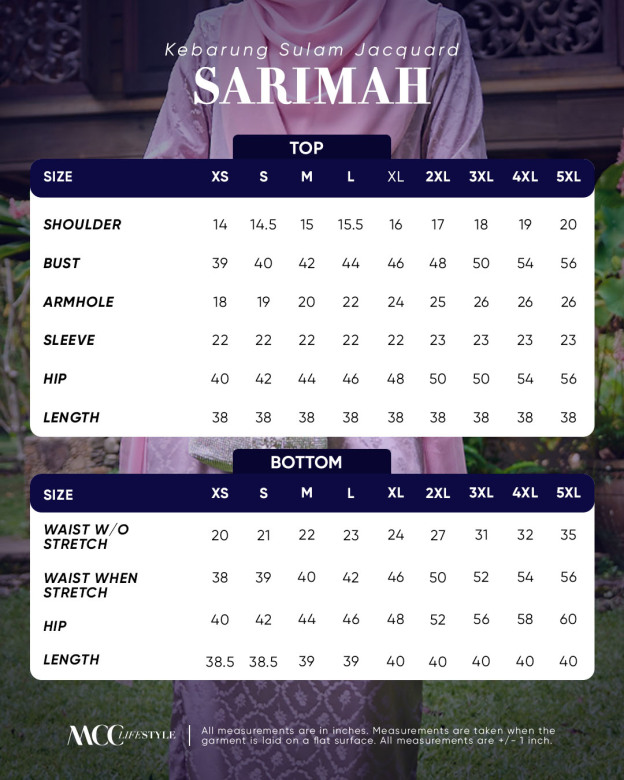 Kebarung Sulam Jacquard Sarimah