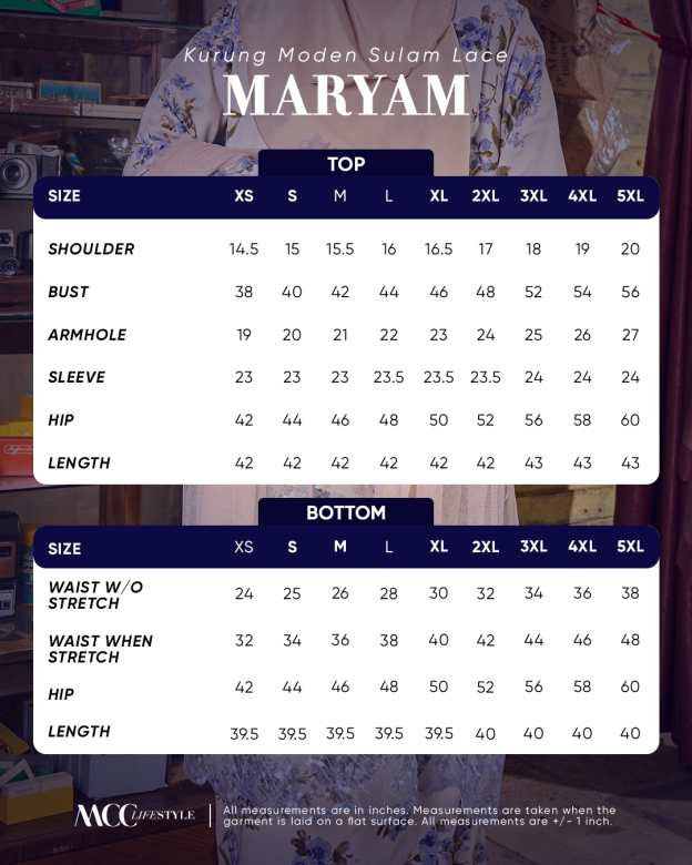 Baju Kurung Moden Sulam Lace Maryam - Lunara
