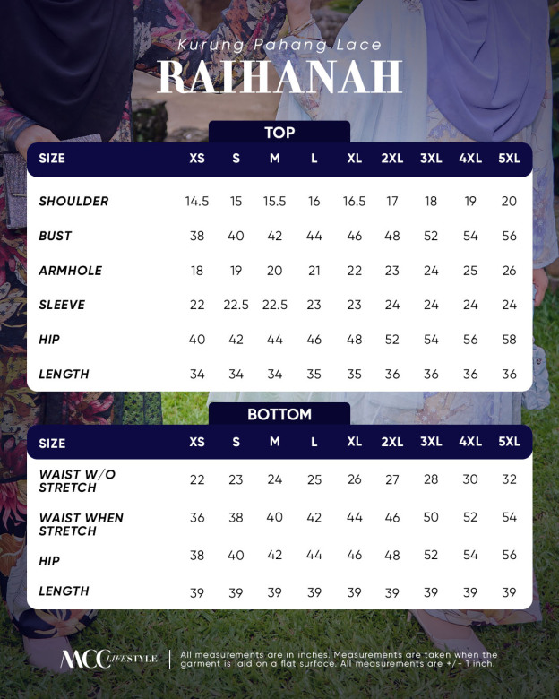Baju Kurung Pahang Lace Raihanah