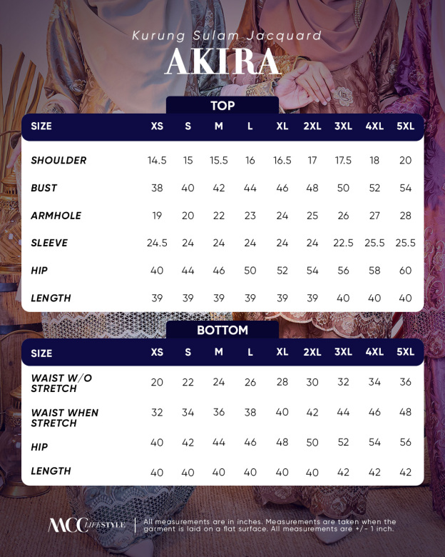 Baju Kurung Sulam Jacquard Akira Daisy