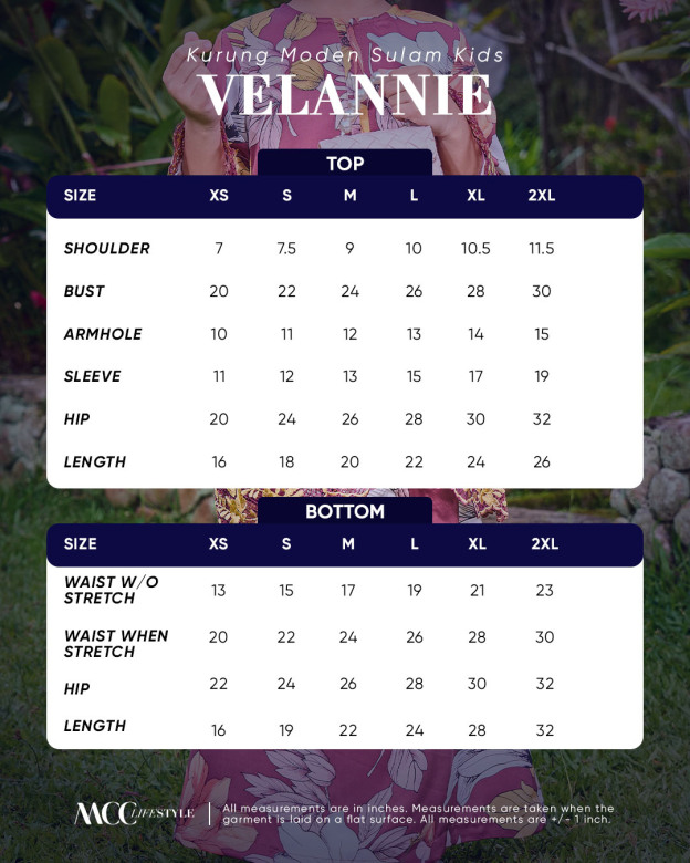 Baju Kurung Moden Sulam Velannie Kids 