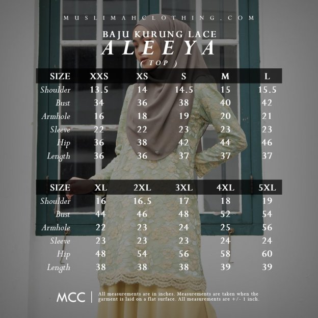 Baju Kurung Lace Aleeya - Lime Green