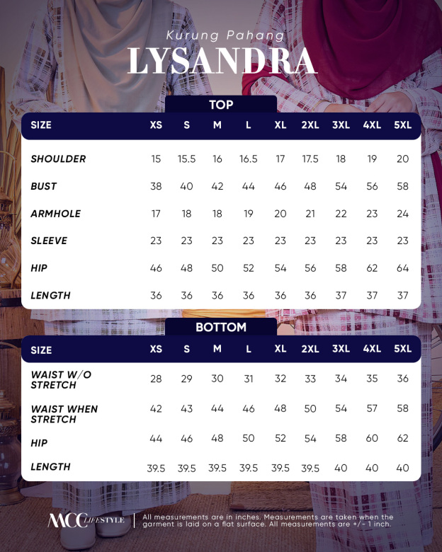 Baju Kurung Pahang Lysandra Laluna X MCC