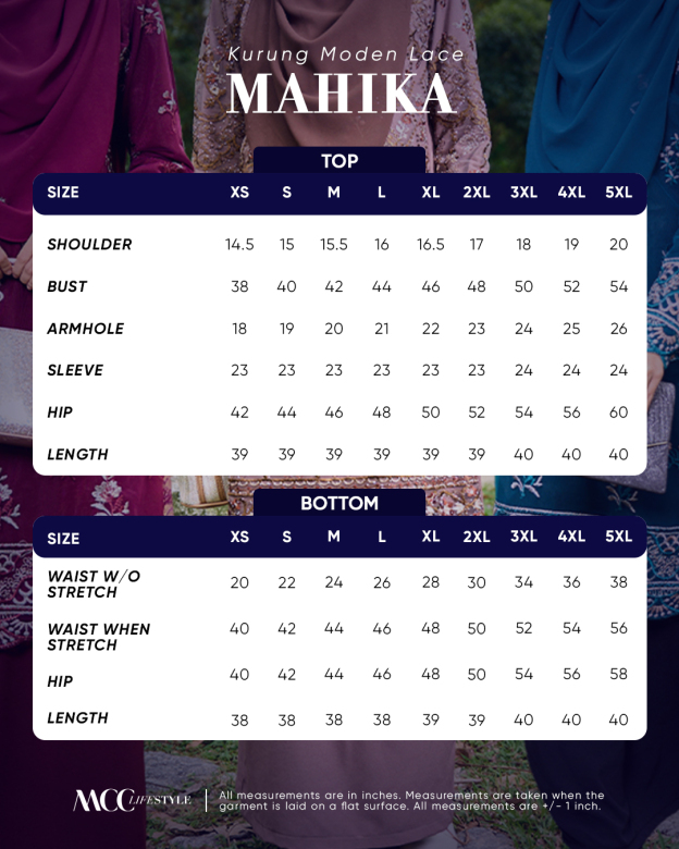 Baju Kurung Embroidery Lace Mahika
