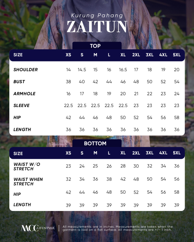 Baju Kurung Pahang Zaitun 