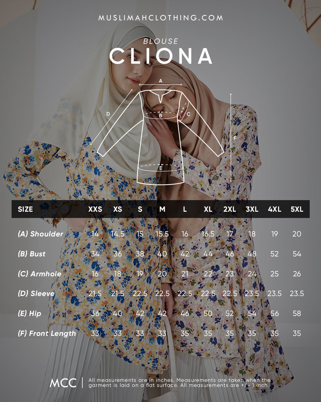 Blouse Cliona - Floral Peach
