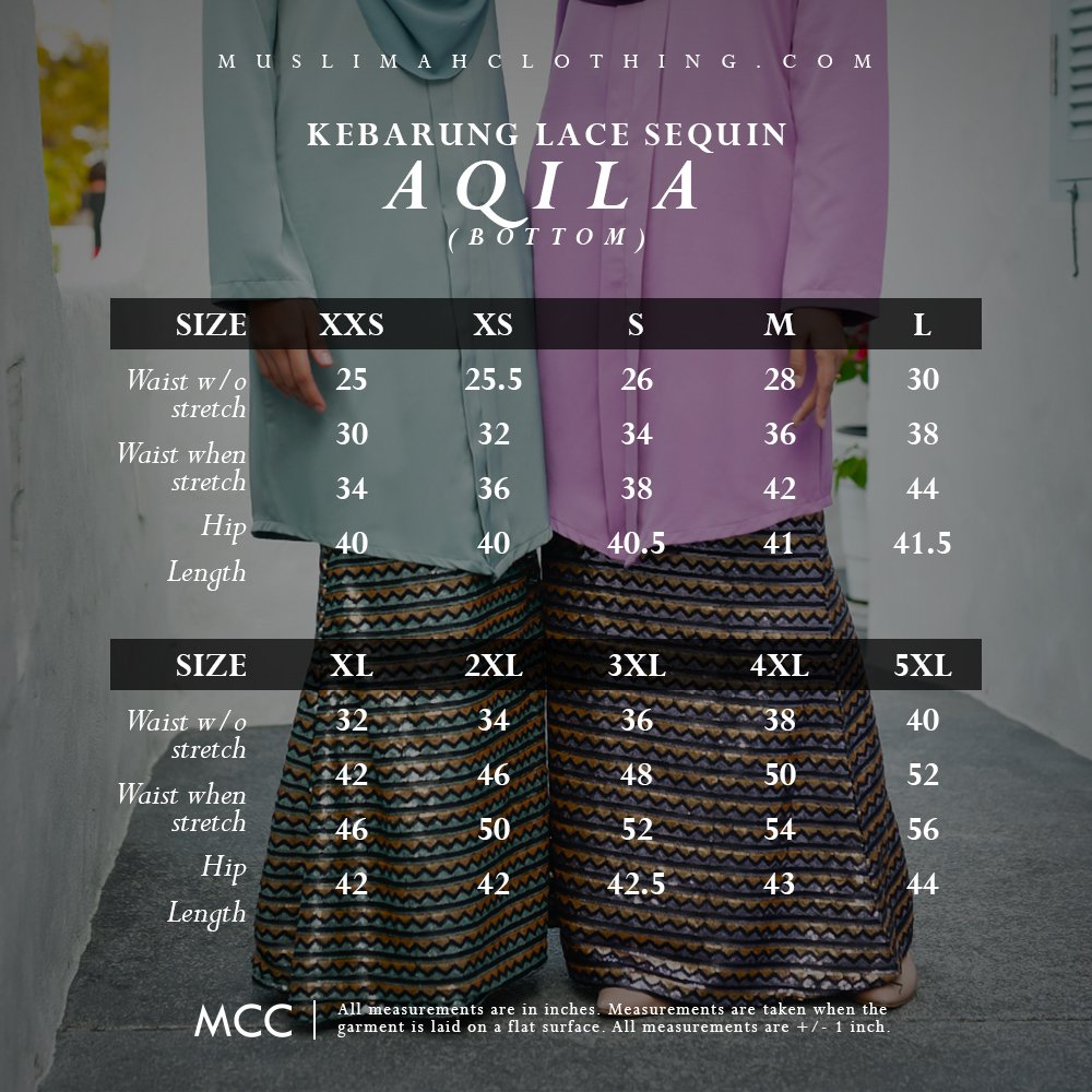 Baju Kebarung Sequin Aqila - Mauve Purple