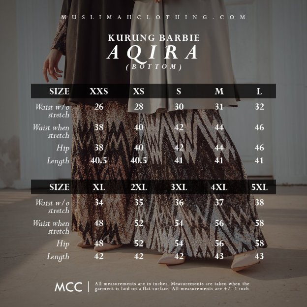 Baju Kurung Lace Sequin Aqira - Grey