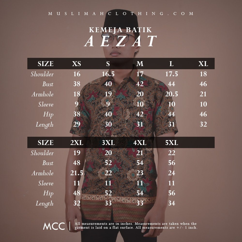Baju Kemeja Batik Aezat - Orange