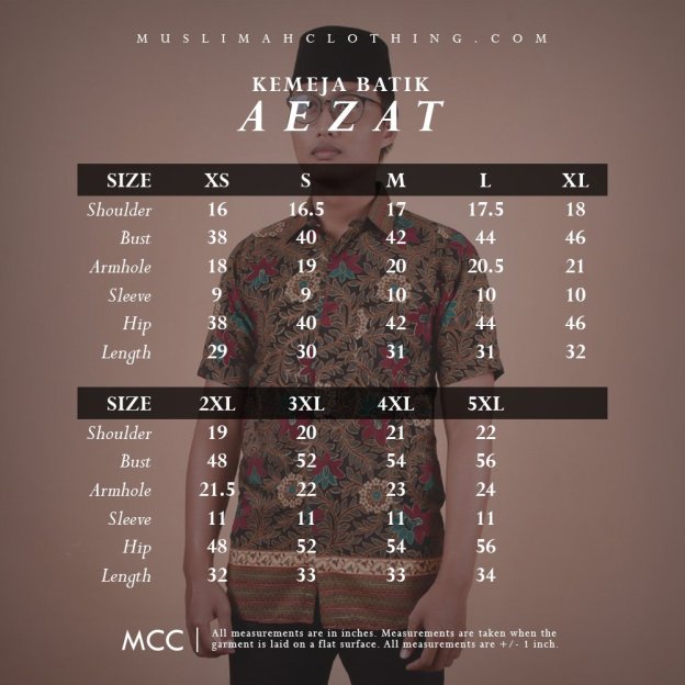 Baju Kemeja Batik Aezat - Orange