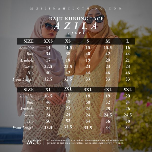 Baju Kurung Lace Azila - Ferrero Gold