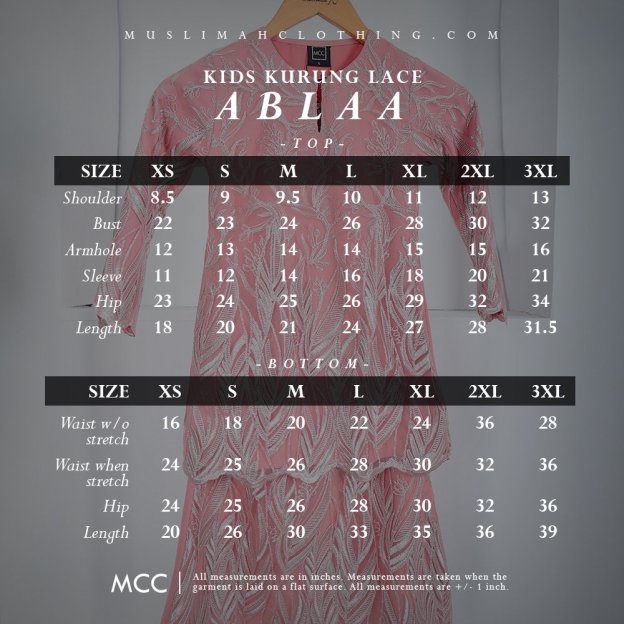 Baju Kurung Lace Ablaa Kids - Pewter Grey