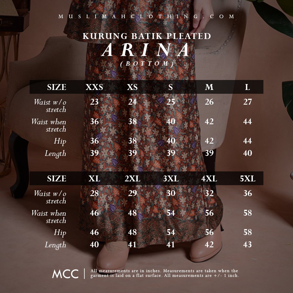 Baju Kurung Batik Pleated Arina - Turquoise
