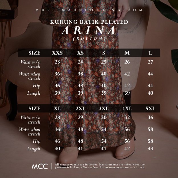 Baju Kurung Batik Pleated Arina - Turquoise